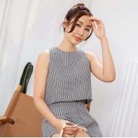 ราคา FridaysDecember Omelette top เสื้อครอปแขนกุดผ้าทวีตญี่ปุ่น (22596867358)