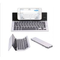 ราคา Folding Bluetooth Keyboard Portable Foldable Wireless Keyboard with Aluminum Alloy shell for iPad iPhone Android Devices and Windows Tablets Laptops and Smartphones (2934814370)