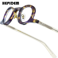 ราคา HEPIDEM แว่นตาทรงกลมสไตล์ย้อนยุคดีไซน์แบรนด์ที่มีชื่อเสียงสำหรับผู้ชายกรอบแว่นตาแอซิเตตของผู้หญิงแว่นตาผู้ชายสไตล์ญี่ปุ่นแว่นตาวินเทจแว่นสายตา9175 (23880409057)