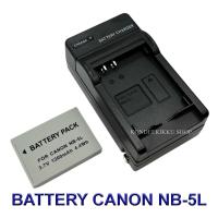 ราคา NB 5L NB5L แบตเตอรี่ แท่นชาร์จ แบตเตอรี่พร้อมแท่นชาร์จสำหรับกล้องแคนนอน Battery Charger Battery and Charger For Canon Powershot S100S110SX230 HSSX210 ISSX200 ISSD790 ISSD800 ISSD890 ISSD900SD930SD950S