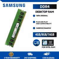 ราคา ซัมซุง DDR4หน่วยความจำสำหรับเดสก์ท็อปหน่วยความจำ8GB 16GB RAM 2400MHz 2666MHz PC4 19200 PC4 21300 DIMM หน่วยความจำ CPU 1 2V (23375461213)
