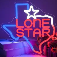 ราคา เบียร์ป้ายนีออนดาว LED Neon Sign สําหรับตกแต่ง Texas นีออนป้ายเบียร์สําหรับบาร์ผับเบียร์นีออนป้ายสําหรับปาร์ตี้ (23712855256)