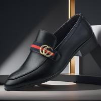 ราคา รองเท้าหนังหัวแหลมสีดำพื้นนิ่มระบายอากาศสำหรับผู้ชายรองเท้าหนังสีขาวลำลองแฟชั่นสไตล์เกาหลีรองเท้าสีขาวรองเท้าสีขาว (22755502454)