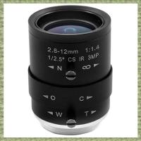 ราคา GETI 3MP HD CCTV Camera Lens 2 8 12mm Varifocal Manual Zoom Focus Mount for Industrial Security Cameras (24606389483)
