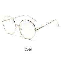 ราคา กรอบทรงกลมสองชิ้นขนาดใหญ่สำหรับผู้หญิงวินเทจผู้ชายเลนส์ใสโลหะแว่นตาแว่นสายตา Vqh336 Cb สำหรับทุกเพศ (23280881758)