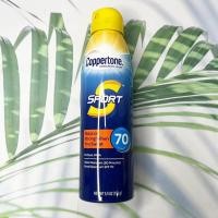 ราคา 80 Sale สเปรย์กันแดดสเปรย์กันแดด สำหรับเล่นกีฬา ทนน้ำ SPORT Sunscreen Spray SPF 100 4 in 1 Performance 156 g Coppertone (23844205245)