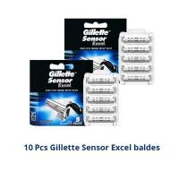 ราคา Gillette Vector 3 Razor Blades Sensor Excel Mens Razor Blades Double Edges Replacement Heads (24240585087)