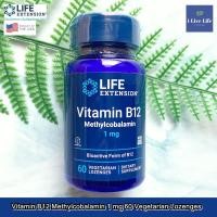 ราคา Life Extension Vitamin B12 Methylcobalamin 1 mg 60 Vegetarian Lozenges เมทธิลโคบาลามิน วิตามินบี 12 บี12 B 12 B 12 VitaminB (12922057090)