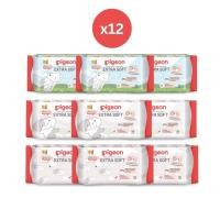 ราคา Pigeon พีเจ้น baby wipes ทิชชู่เปียกพีเจ้น เบบี้ไวฟ์ ผ้าเปียกเด็ก 12 ห่อ (24247804867)