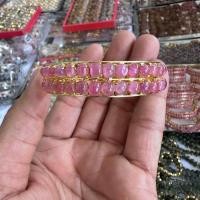 ราคา กำไลพลอย ทับทิมแท้ 2 แถว ตัวเรือนทองเหลืองชุบทอง (24574861770)