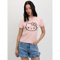 ราคา Pomelo Hello Kitty เสื้อทีเชิ้ตปักลาย Pomelo Hello Kitty Embroidered Tee (24961692654)