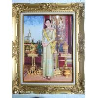 ราคา ภาพรัชกาลที่10 ภาพราชินี พร้อมกรอบรูป ภาพมงคล ภาพติดผนัง ใส่กรอบหลุยทองมีกระจก ขนาดรวมกรอบ 21x26นิ้ว (19657303929)