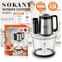 ราคา SOKANY เครื่องปั่นเอนกประสงค์ 5in1 3 5L1000W 4ใบมีด เครื่องปั่นไฟฟ้า เครื่องบดหมู ผสมอาหาร Blender (24895902641)