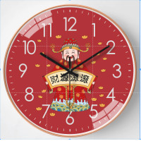 ราคา นาฬิกาแฟชั่น Mute Quartz นาฬิกาแขวนมงคล Gongxi Fa Cai Ruyi Wall Clock (20002573544)