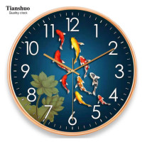 ราคา นาฬิกาแฟชั่น Mute Quartz นาฬิกาแขวนมงคล Gongxi Fa Cai Ruyi Wall Clock (20002573547)