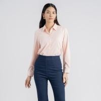 ราคา haas เสื้อผู้หญิง ทรงเชิ้ตแขนยาว สีพื้น HBSU5546 (22770510929)