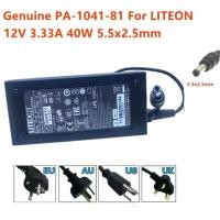 ราคา อะแดปเตอร์ไฟ AC DC ของแท้ LITEON 12V 3 33A 40W 5 5x2 5mm PA 1041 81 PA 1041 0 PA 1041 71 สำหรับจ่ายไฟจอภาพ 6 16 (24610812303)