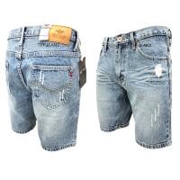 ราคา TPPJEANS MICRO LightBlue Shorts Denim กางเกงยีนส์ขาสั้นชายเหนือเข่า สีบลูฟอกซีดแต่งสะกิดขาด ป้ายหนังแท้ เป้าซิป Size 28 36 รับชำระปลายทาง (16924664813)
