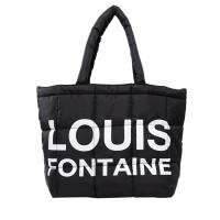 ราคา Louis Fontaine กระเป๋าทรง Tote ผ้าบุ สีดำ มี 2 ขนาด ใบใหญ่ ใบเล็ก (23040806436)