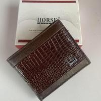 ราคา HORSE กระเป๋าสตางค์ กระเป๋าสตางค์ผู้ชาย กระเป๋าตัง กระเป๋าเงิน หนังแท้ ทรงสั้น (13180167009)