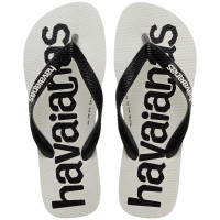 ราคา HAVAIANAS รองเท้าแตะ Top Logomania Flip Flops WHITE BLACK 41457413624U H4YLBK (22881310706)