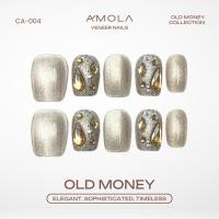 ราคา รับประกันตลอดชีพ AMOLA เล็บสั้นสีทอง เล็บแปะสำเร็จรูป Handmade 100 แถมฟรีเซ็ทติดเล็บ พร้อมกาว3M (24282890159)