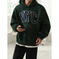 ราคา เสื้อคลุมฮู้ดดี้แขนยาว ลาย NYC สไตล์เกาหลี ผ้าหนา ไม่บาง ใส่สบาย L120 (23284130550)