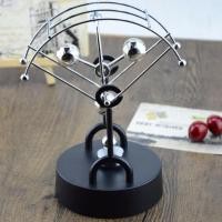 ราคา B102ลูกตุ้มโมเมนตั้มโลหะ Balance balls ฐานสีดำ ลูกบอล (102919034)
