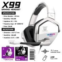 ราคา หูฟังเกมมิ่งเสียงดี NUBWO X98 X99 Gaming Headset 7 1 Virtual Surround หูฟังสำหรับนักเล่นเกมส์ (21687459805)
