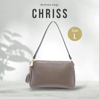 ราคา Melinee bags ระเป๋าสะพายข้างผู้หญิง รุ่นChriss size L มีสามช่อง มีสายสะพายไหล่ ใส่กระเป๋าตังค์ใบยาวได้ (7982403884)
