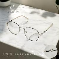 ราคา แว่นตาสายตายาว เลนส์ 2ชั้นออโต้ รุ่น KARUN การันต์ 73070 ในร่มเลนส์ใสออกแดดเปลี่ยนสีเทาดำ (23604420865)
