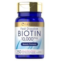 ราคา Carlyle Biotin 10000mcg 250 Fast Dissolve Tablets (23253423925)
