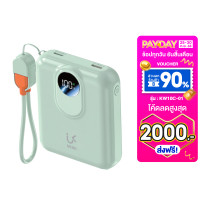 ราคา รับประกัน 2ปี UKIKI Mini Powerbank 10000mAh พาวเวอร์แบงค์ แบตสำรอง ชาร์จไร้สาย PD22 5W รุ่น KW10C 01 (24970011131)