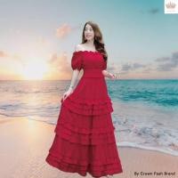 ราคา เดรสเจ้าหญิง เดรสอลัง เดรสยาว เดรสสีพื้น เดรสไปทะเล เดรสไปเที่ยว เดรสสีขาว สีแดง เดรสเปิดไหล่ ชุดถ่ายพรี (15173780395)