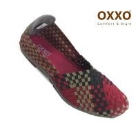 ราคา OXXO รองเท้าผ้าใบ ยางยืด เพื่อสุขภาพ รองเท้าผ้าใบผญ รองเท้า แฟชั่น ญ รองเท้าผ้าใบใส่ทำงาน Elastic shoes น้ำหนักเบา 2A7045 (19714260989)