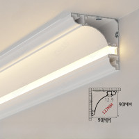 ราคา เส้นยางยูวีตกแต่งหินกาว LED แบบติดผนังสุดหรู ไฟติดขอบฝ้าพื้นผิวอัลลอยด์ไลน์ไฟ LED ติดฝ้าเพดาน (21252522771)