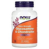 ราคา NOW Foods Extra Strength Glucosamine Chondroitin 60 Tablets (23996663807)