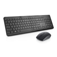ราคา Dell Wireless Keyboard and Mouse คีย์บอร์ดและเมาส์ไร้สาย KM3322W Wireless 2 4GHz Optical LED Sensor Mechanical Scroll Anti Fade Plunger Keys 6 Multimedia Keys Tilt Leg Black (20202959215)