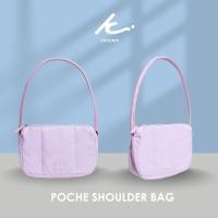 ราคา KIM CO ORIGINAL POCHE SHOULDER BAG KCBT006 กระเป๋าสะพายไหล่ ผ้าสะท้อนน้ำ มี 3 สี ดำ ขาว ชมพู (23842149896)