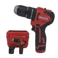 ราคา สว่านไร้สาย สว่านไฟฟ้าไร้สาย 2 0Ah 12V สวานไร้สาย สว่านไร้สายแบบเดียวกัน สว่านแบต แบตเตอรี่ 2 ก้อนหรับเจาะไม้ เหล็ก ดอกสว่าน (24885523093)