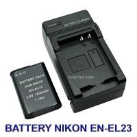 ราคา EN EL23 ENEL23 แบตเตอรี่ แท่นชาร์จ แบตเตอรี่พร้อมแท่นชาร์จสำหรับกล้องนิคอน Battery Charger Battery and Charger For Nikon Coolpix P600P610B700P900S810c BY TERB TOE SHOP (14593178284)