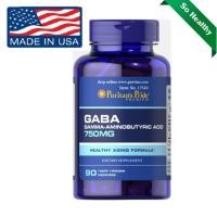 ราคา Puritans Pride GABA Gamma Aminobutyric Acid 750 mg 90 Capsules (1315582637)