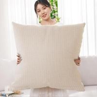 ราคา หมอนอิงขนาดใหญ่สีขาว หมอนอิงโซฟาสไตล์ฝรั่งเศส หมอนอิงหัวเตียงเรียบง่ายหรูหรา หมอนอิงผ้าสีบริสุทธิ์ หมอนอิงผ้าฝ้ายโพลีเอสเตอร์ (24749791358)