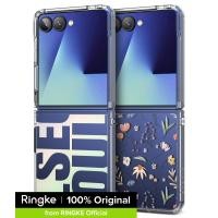ราคา Ringke Fusion Design for Samsung Galaxy Z Flip 7 เคสป้องกันขอบยกสูงแบบไฮบริดพีซี TPU พิมพ์ลาย UV 3D ป้องกันการลื่น กันกระแทก รูคล้องเชือก Duo QuikCatch (24661186459)
