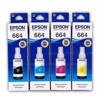 ราคา มีกล่องอยู่box Epson 664 หมึกแท้สี่สี L303 L313 L360 L380 L383 L1300 L565 หมึกเครื่องพิมพ์ 70ml (24689975120)