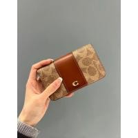 ราคา ขนาดของของแท้100 11 8 2 5ซม C5870 C4818 COACH เคสเสียบการ์ดแบบบางการ์ดพับได้หลายใบ5870 4818 (24419521033)