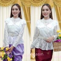 ราคา SPS เสื้อลูกไม้ ร5 งานพรีเมี่ยม ผ้านิ่ม ยืดหยุ่น อก 32 36 34 38 38 40 40 42 42 46 47 48 นิ้ว เสื้อลูกไม้สีขาว เสื้อลูกไม้แขนยาว หัวใจ Blouse (20428380859)