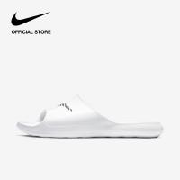 ราคา Nike Mens Victori One Shower Slides White รองเท้าแตะผู้ชายสำหรับอาบน้ำ Nike Victori One สีขาว (11636761789)