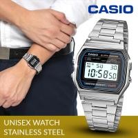 ราคา Casio Digital Classic นาฬิกาข้อมือสุภาพบุรุษ สีเงิน สายสแตนเลส รุ่น A158WA 1DF (21538419012)