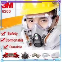 ราคา หน้ากากกันแก๊ส 6200 หน้ากากกันสารเคมี จัดชุด 7ชิ้น หน้ากากกันเคมี พร้อมตลับกรอง6001 ฟิลเตอร์5N11 ฝาครอบ501 กันสารเคมี ป้องกันสารเคมี ฝุ่น แผ่นกรอง ป้องกันฝุ่น หน้ากากพ่นสี หน้ากากป้องกันสารเคมี หน้ากา